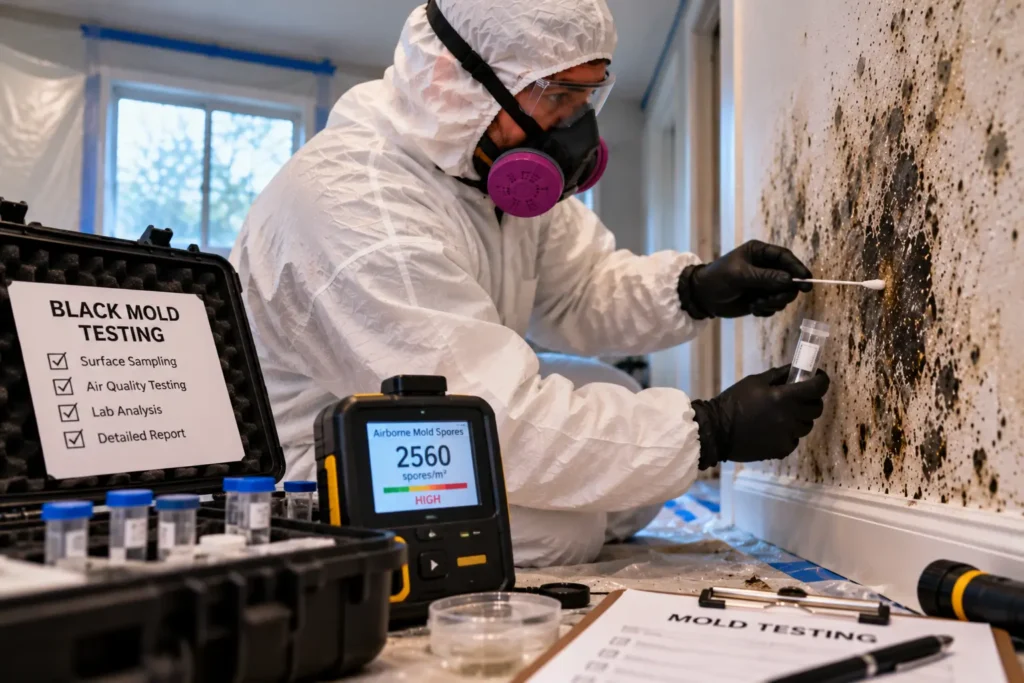 black mold testing